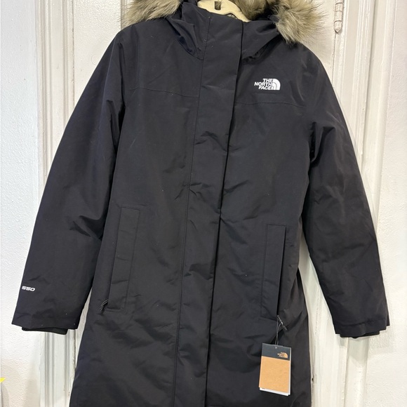 The North Face Jackets & Blazers - The North Face W Artic Parka TNF Blak Jacket with White Logo